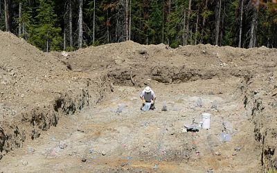 Stripped area of the Bonanza Trench