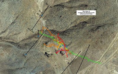 Holes RD1-6 location map in plan view