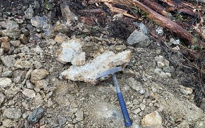 Close up of new exposure