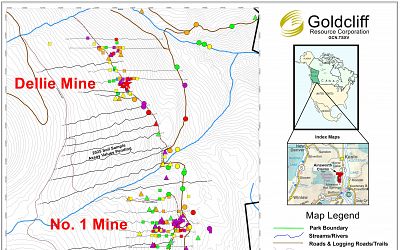 Anomalous geochemical sampling results